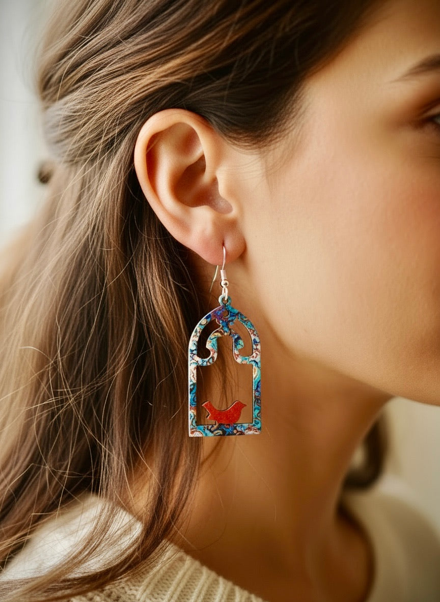 Morghe Aamin Wooden Earrings