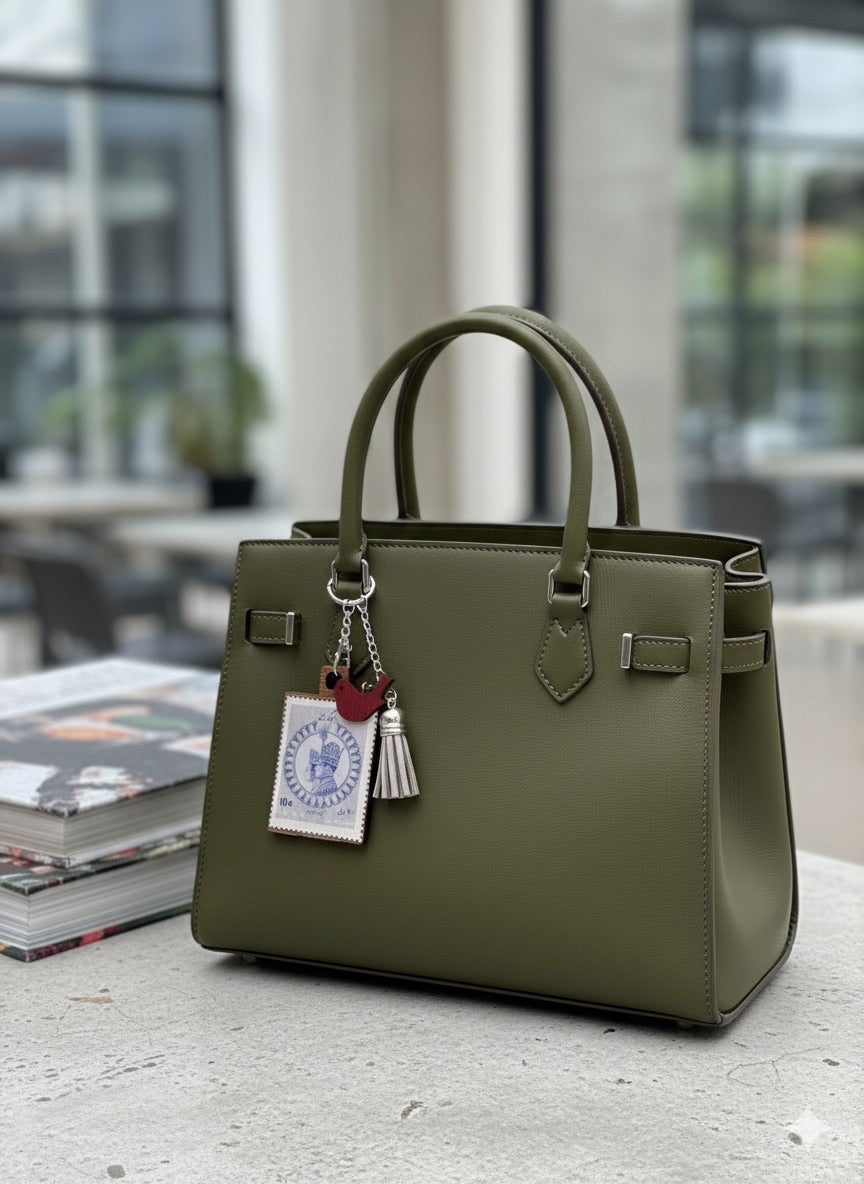 Imperial Iran Coronation Stamp Keychain