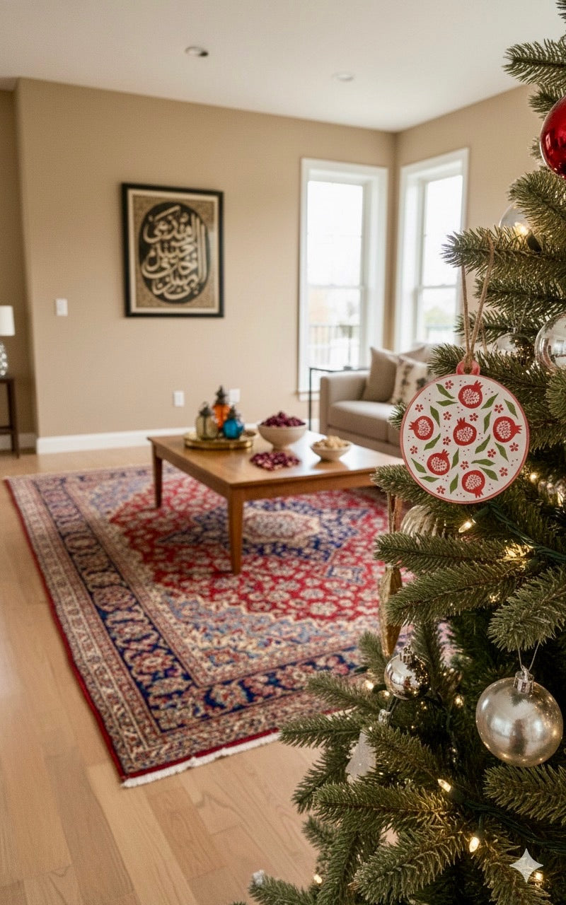 Pomegranate Wood Ornament